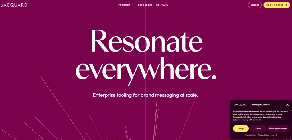 Jacquard website ai dashboard
